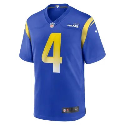 Men's Los Angeles Rams Jordan Fuller Royal Game Player Jersey 02