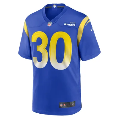 Men's Los Angeles Rams Josh Wallace  Royal Game Jersey 02
