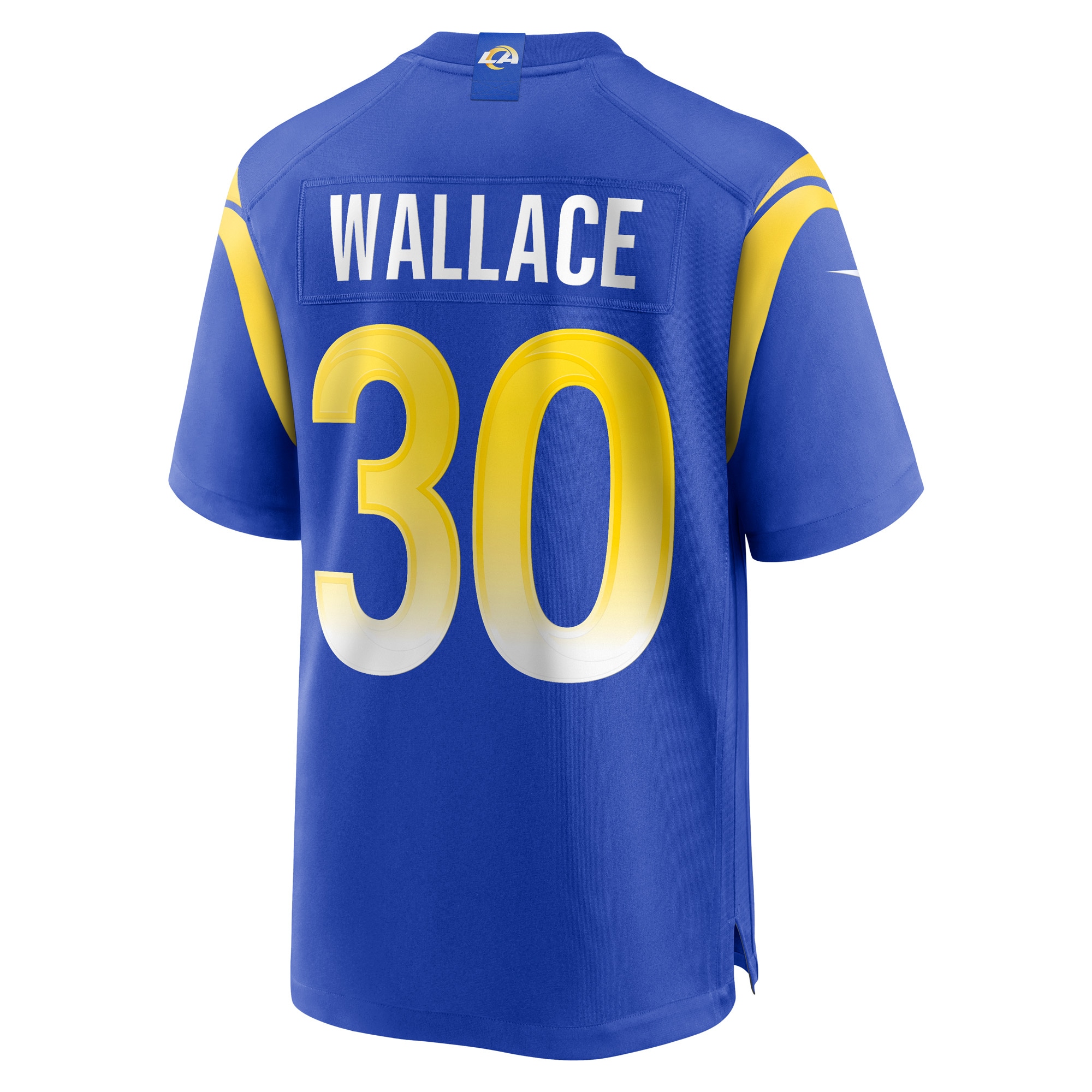 Men's Los Angeles Rams Josh Wallace  Royal Game Jersey