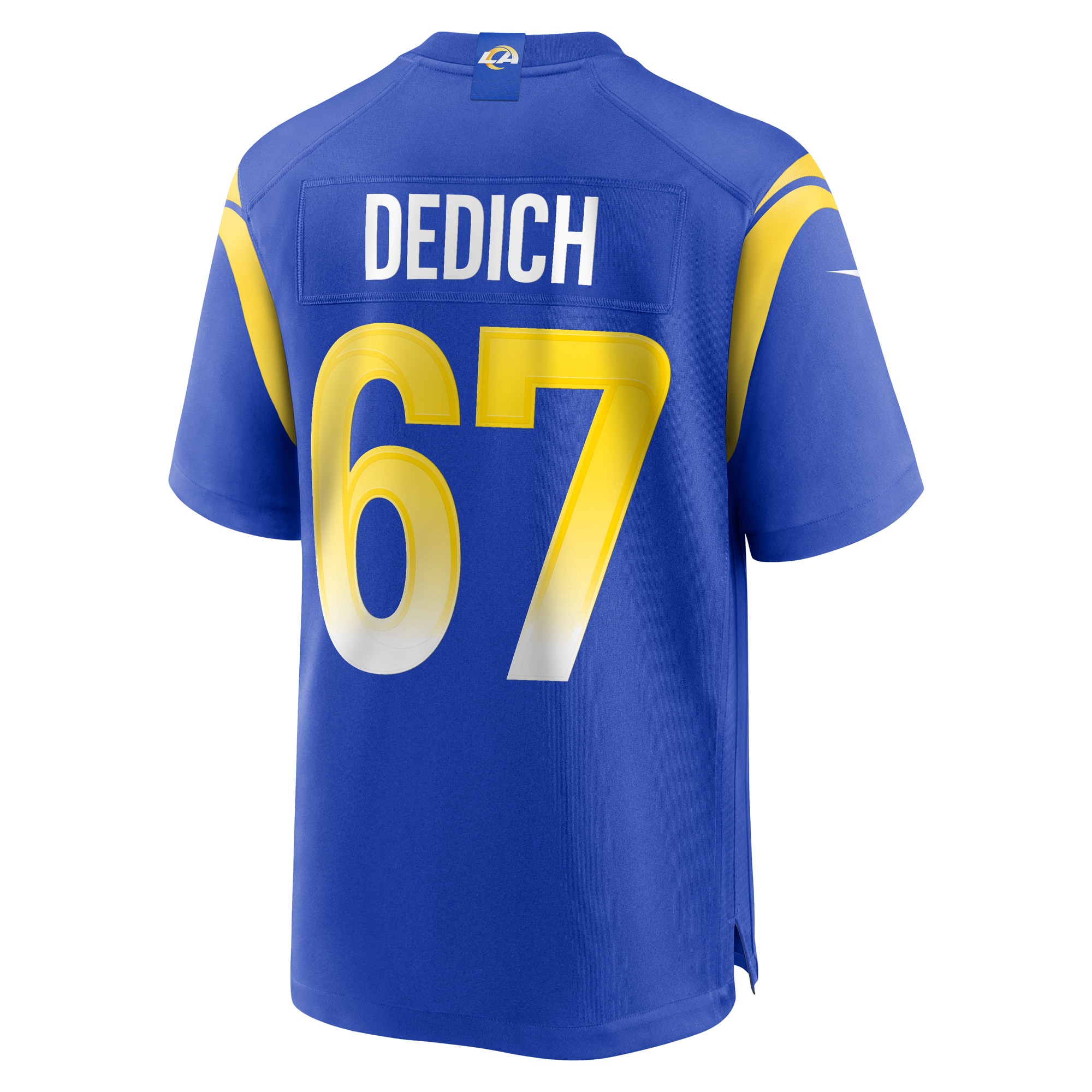 Men's Los Angeles Rams Justin Dedich  Royal Game Jersey
