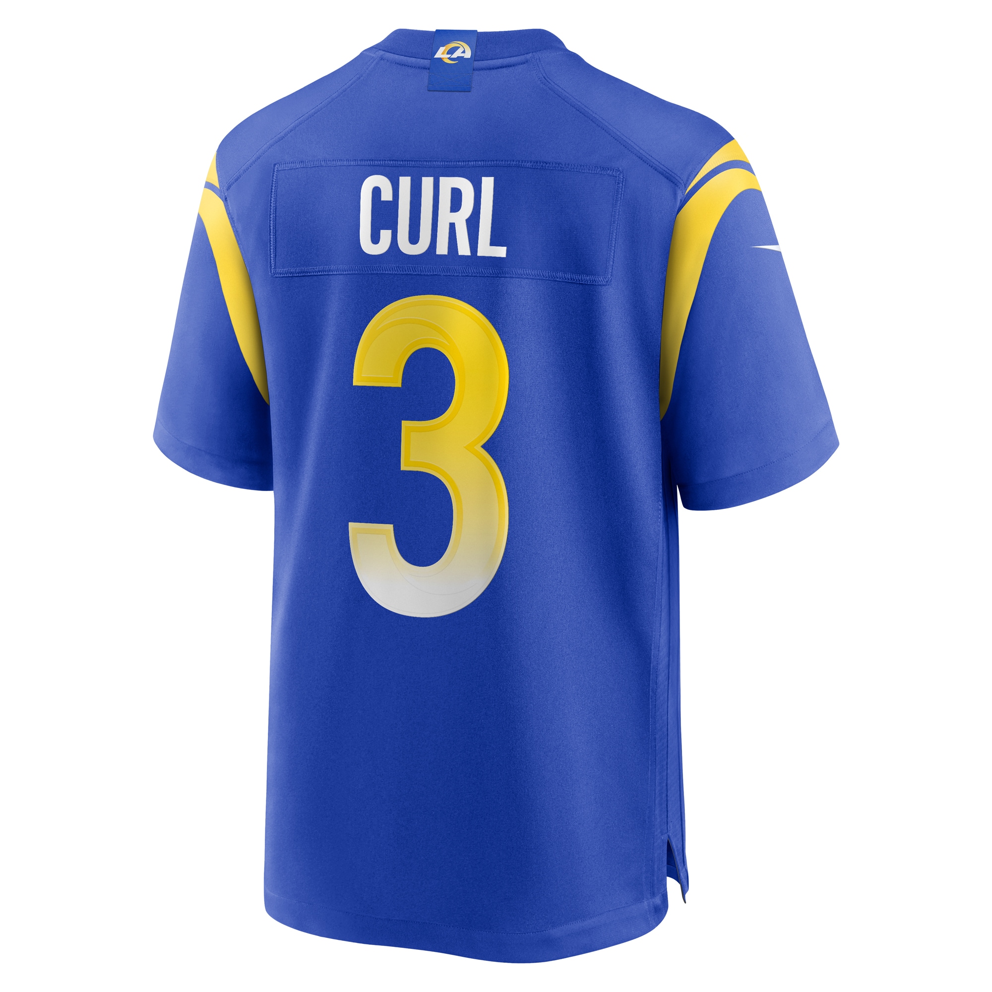 Men's Los Angeles Rams Kamren Curl  Royal Game Jersey