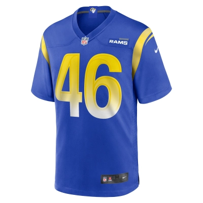 Men's Los Angeles Rams Kenny Logan Jr.  Royal Game Jersey 02