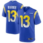 Men's Los Angeles Rams Kurt Warner Royal Game Retired Player Jersey