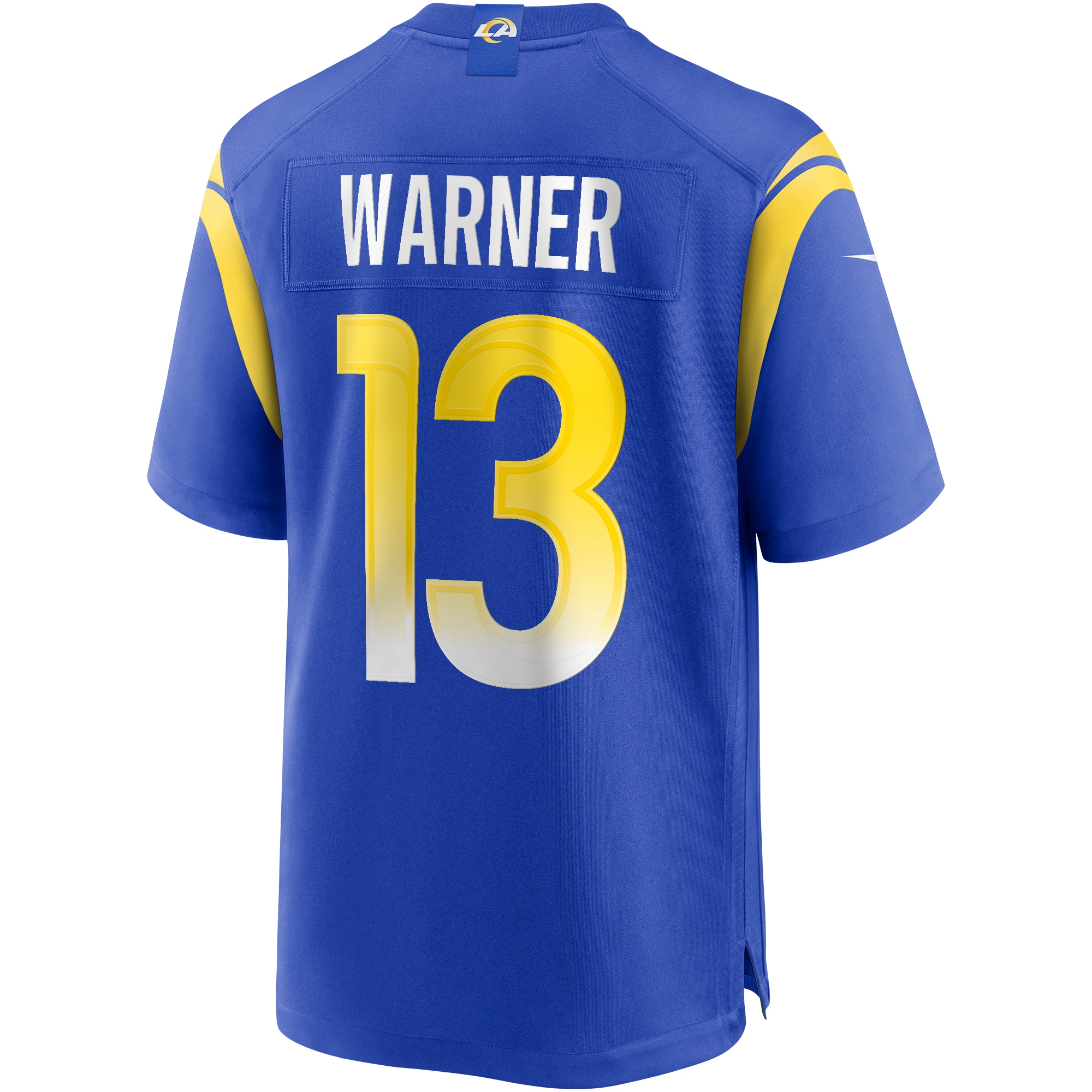 Men's Los Angeles Rams Kurt Warner Royal Game Retired Player Jersey