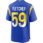Men's Los Angeles Rams London Fletcher Royal Game Retired Player Jersey