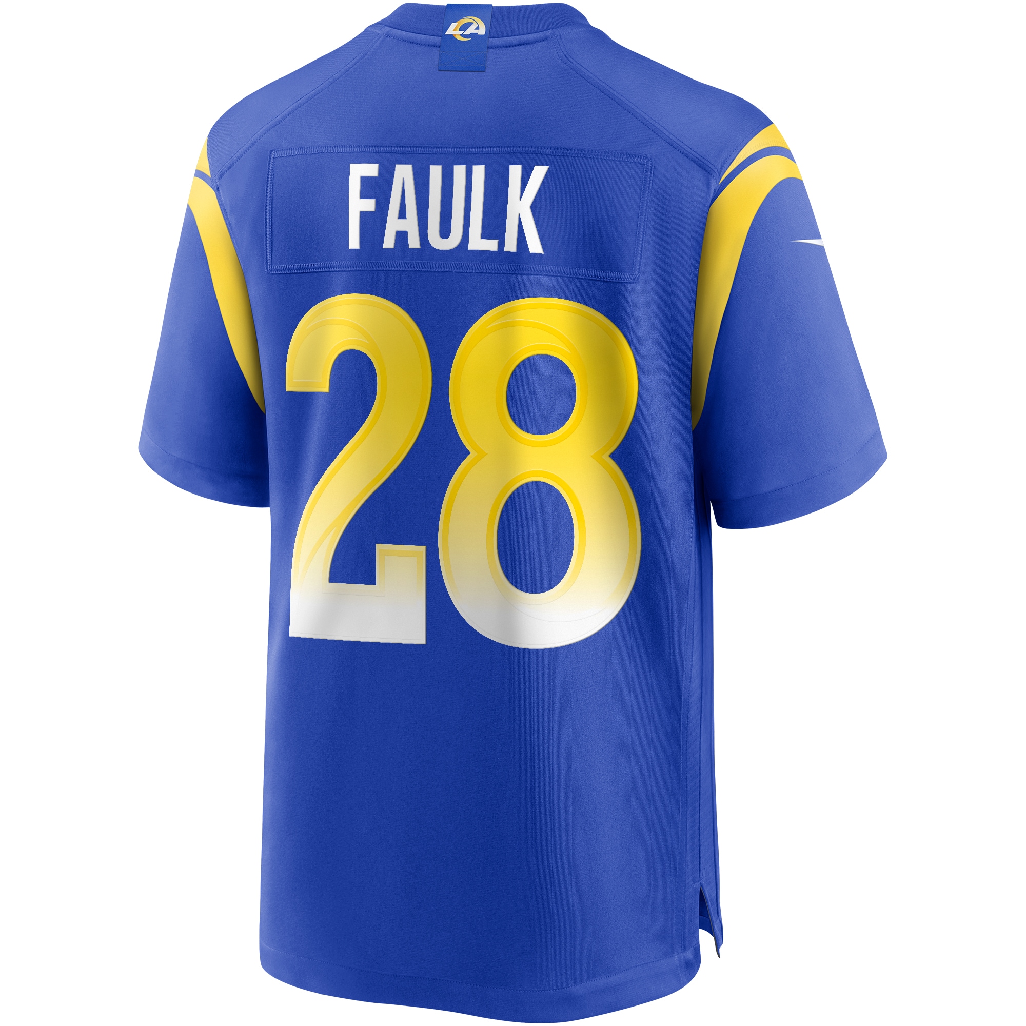 Men's Los Angeles Rams Marshall Faulk Royal Game Retired Player Jersey