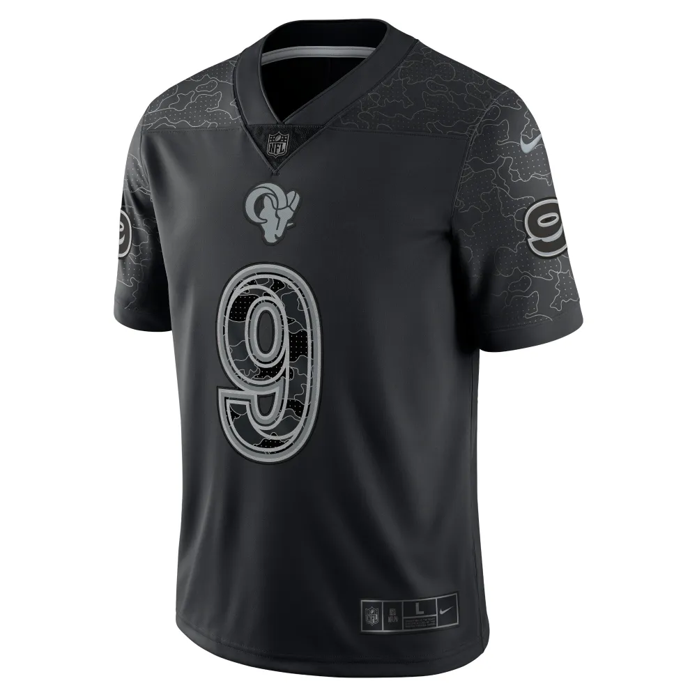 Men's Los Angeles Rams Matthew Stafford Black RFLCTV Limited Jersey