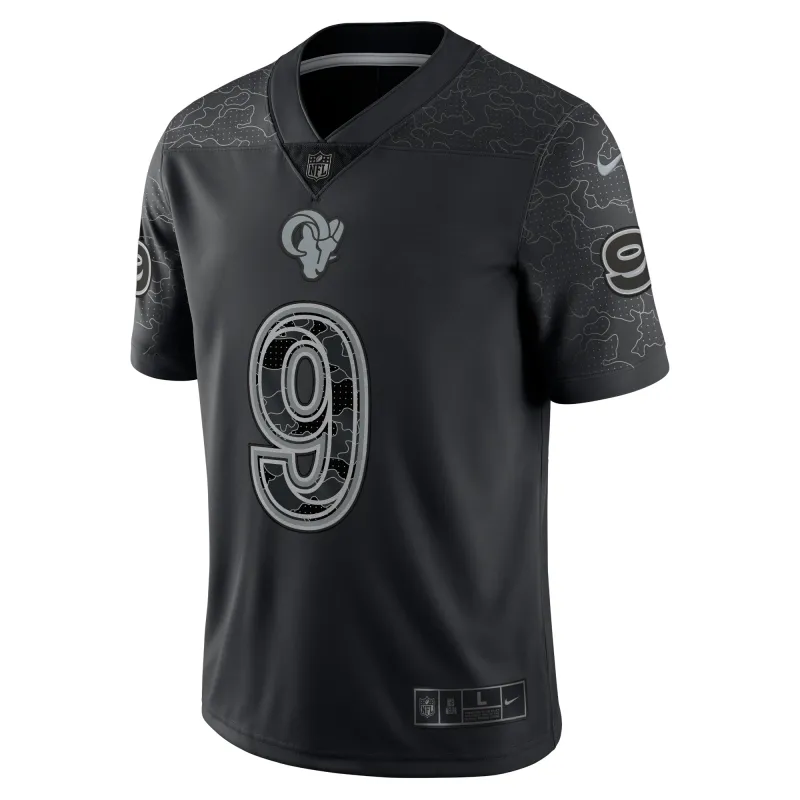 Men's Los Angeles Rams Matthew Stafford Black RFLCTV Limited Jersey