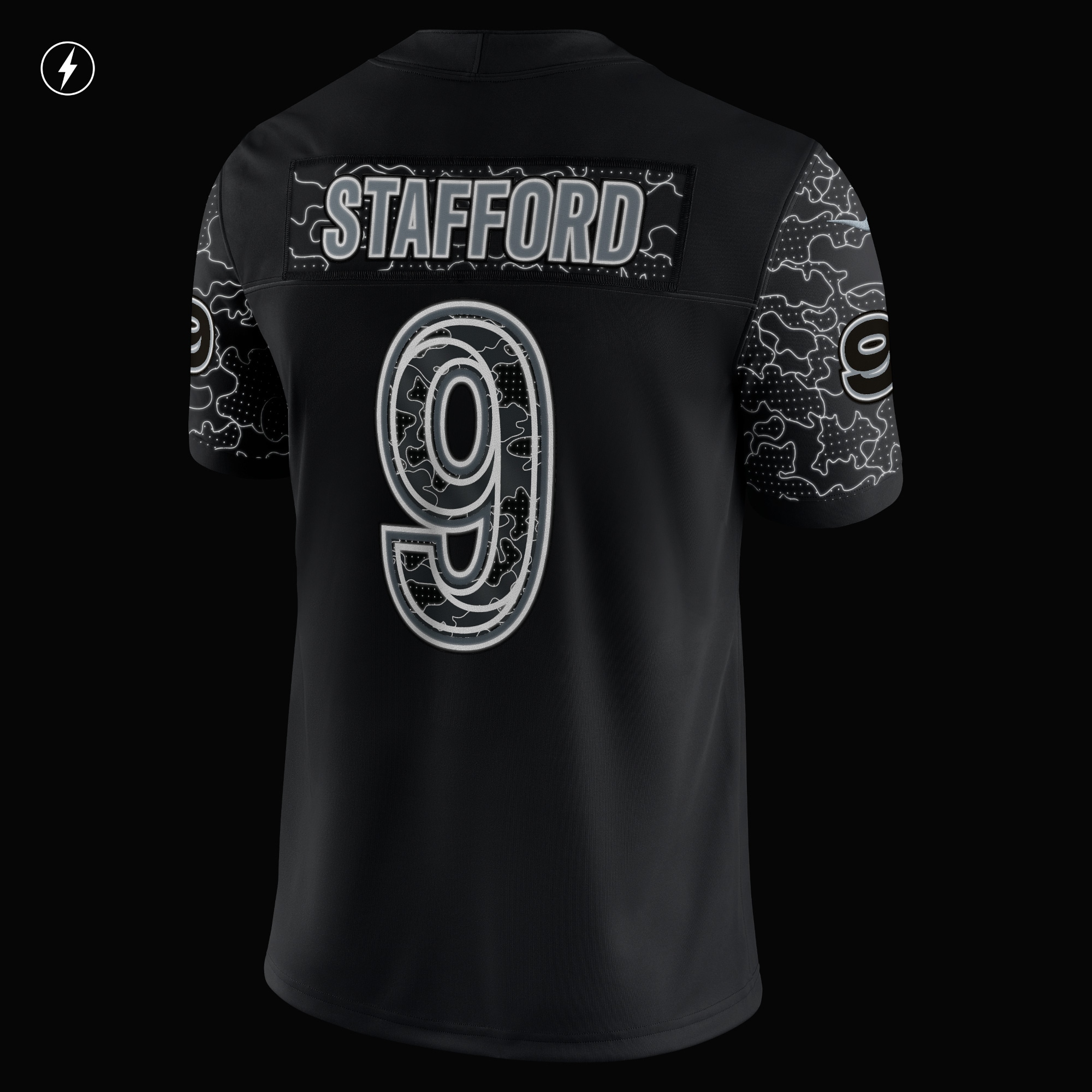 Men's Los Angeles Rams Matthew Stafford Black RFLCTV Limited Jersey