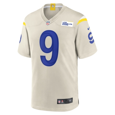 Men's Los Angeles Rams Matthew Stafford Bone Player Game Jersey 02
