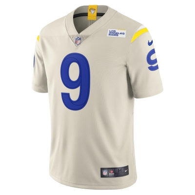 Men's Los Angeles Rams Matthew Stafford Bone Vapor Limited Jersey 02