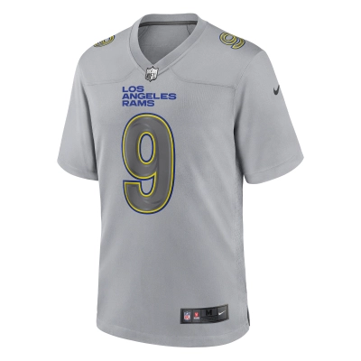 Men's Los Angeles Rams Matthew Stafford Gray Atmosphere Fashion Game Jersey 02