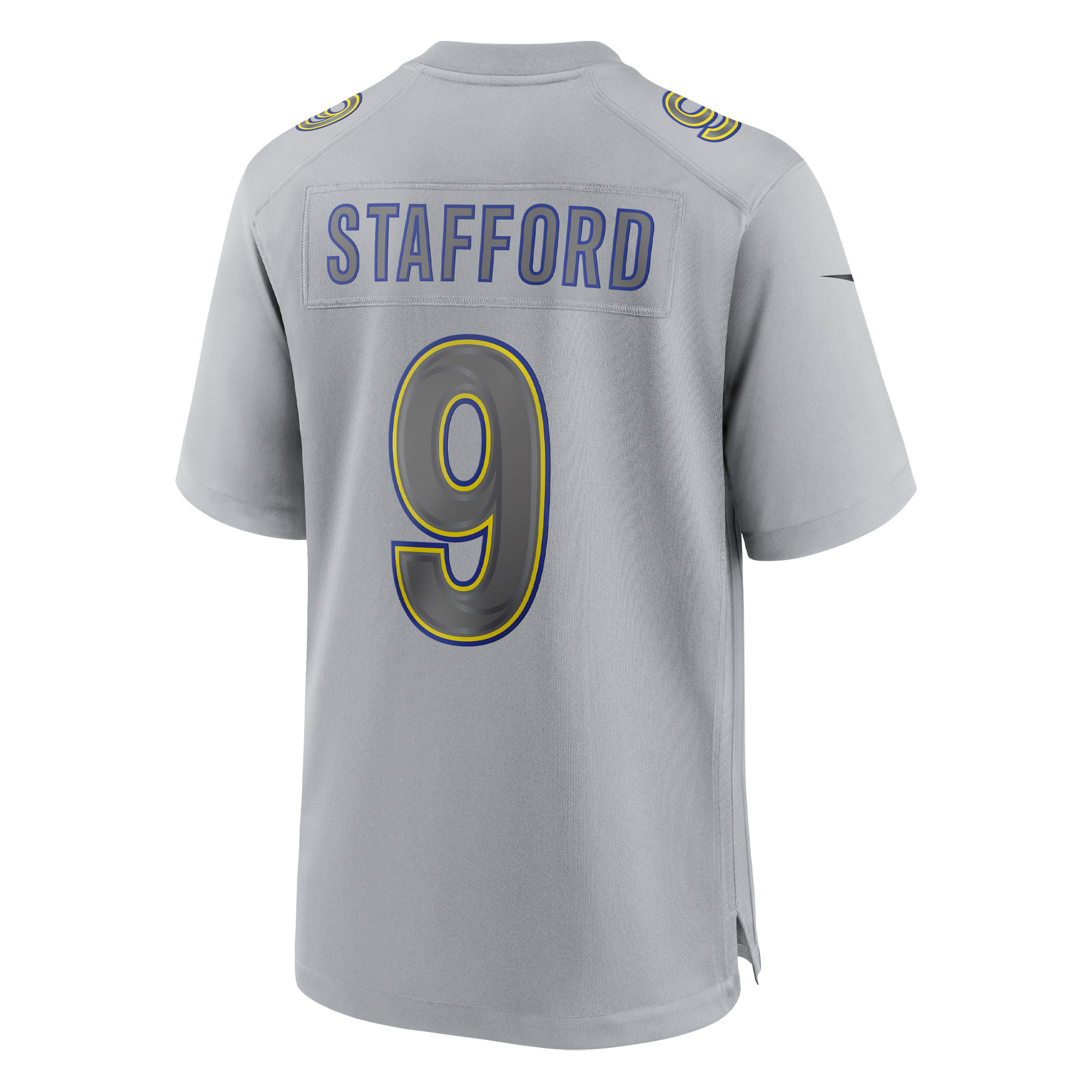 Men's Los Angeles Rams Matthew Stafford Gray Atmosphere Fashion Game Jersey