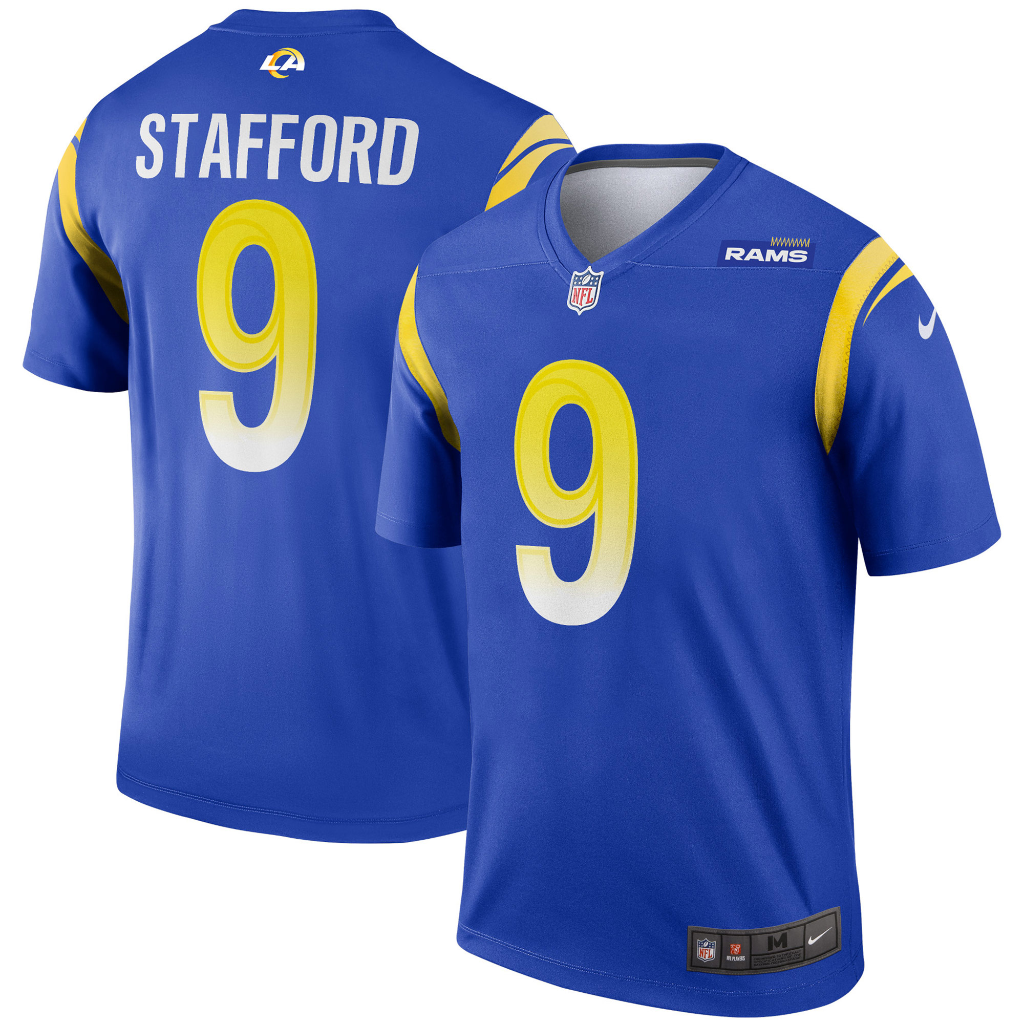 Men's Los Angeles Rams Matthew Stafford Royal Legend Jersey