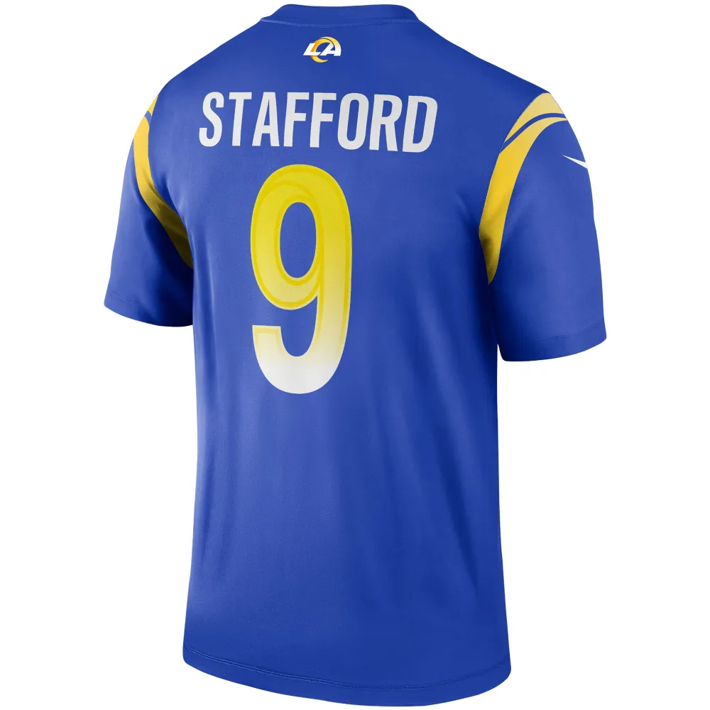 Men's Los Angeles Rams Matthew Stafford Royal Legend Jersey