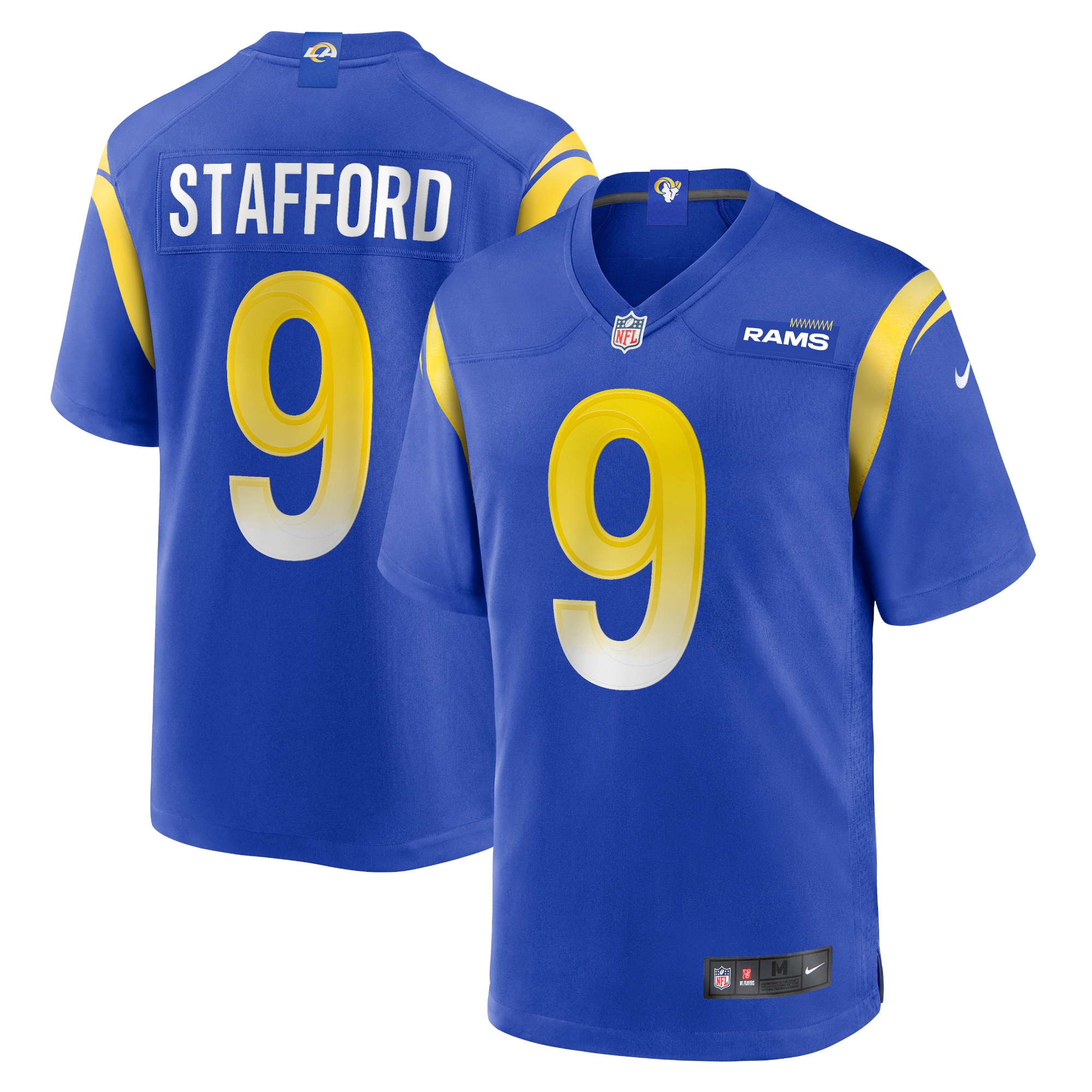Men's Los Angeles Rams Matthew Stafford Royal Player Game Jersey