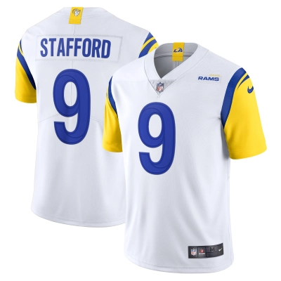 Men's Los Angeles Rams Matthew Stafford White Alternate Vapor Limited Jersey 01