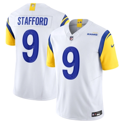 Men's Los Angeles Rams Matthew Stafford White Vapor F.U.S.E. Limited Jersey 01