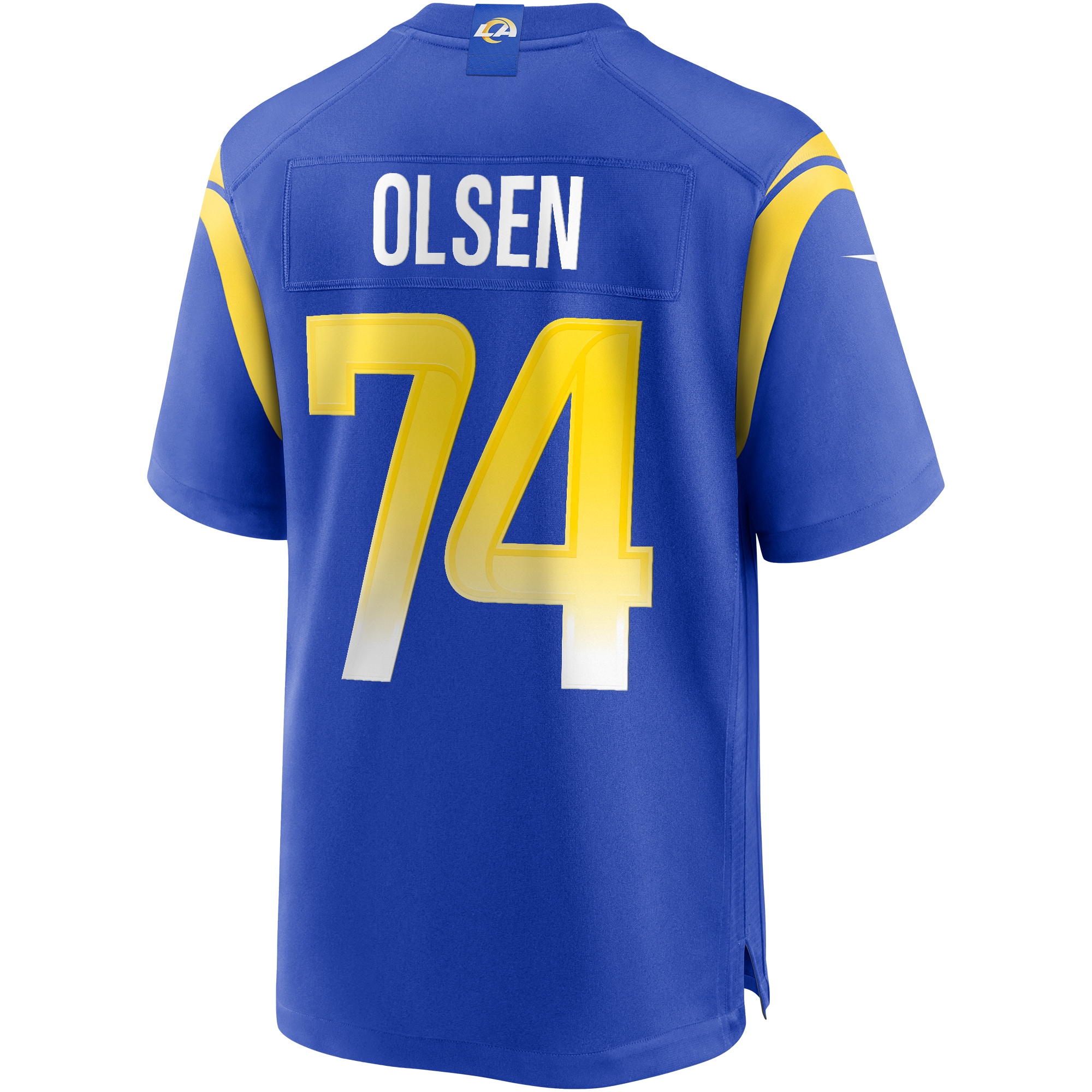 Men's Los Angeles Rams Merlin Olsen Royal Game Retired Player Jersey