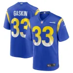 Men's Los Angeles Rams Myles Gaskin  Royal Game Jersey