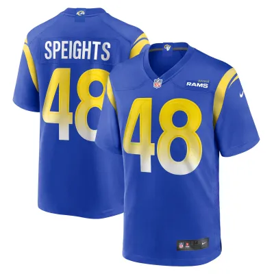 Men's Los Angeles Rams Omar Speights  Royal Game Jersey 01