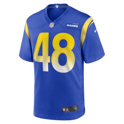 Men's Los Angeles Rams Omar Speights  Royal Game Jersey 02