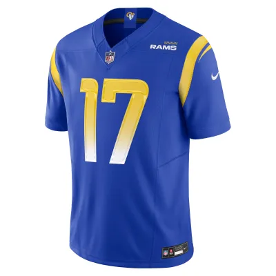 Men's Los Angeles Rams Puka Nacua Royal Vapor F.U.S.E. Limited Jersey 02