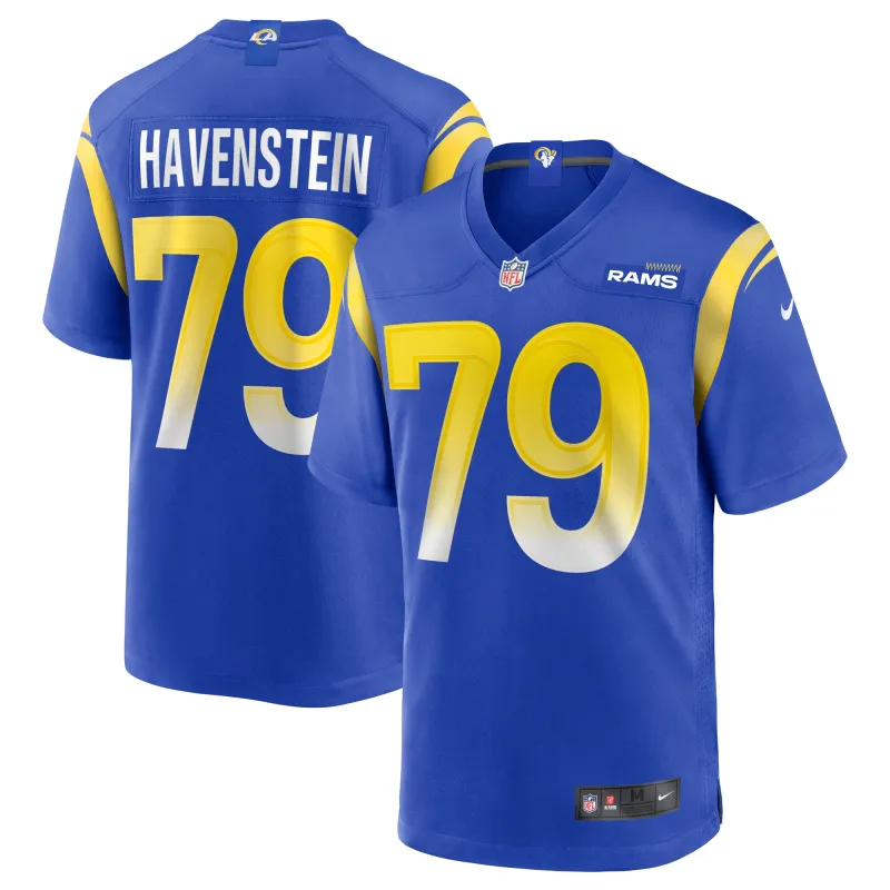 Men's Los Angeles Rams Rob Havenstein Royal Game Jersey