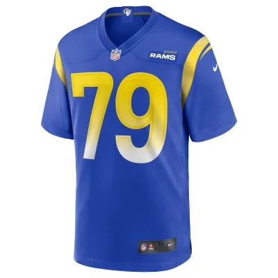 Men's Los Angeles Rams Rob Havenstein Royal Game Jersey 02