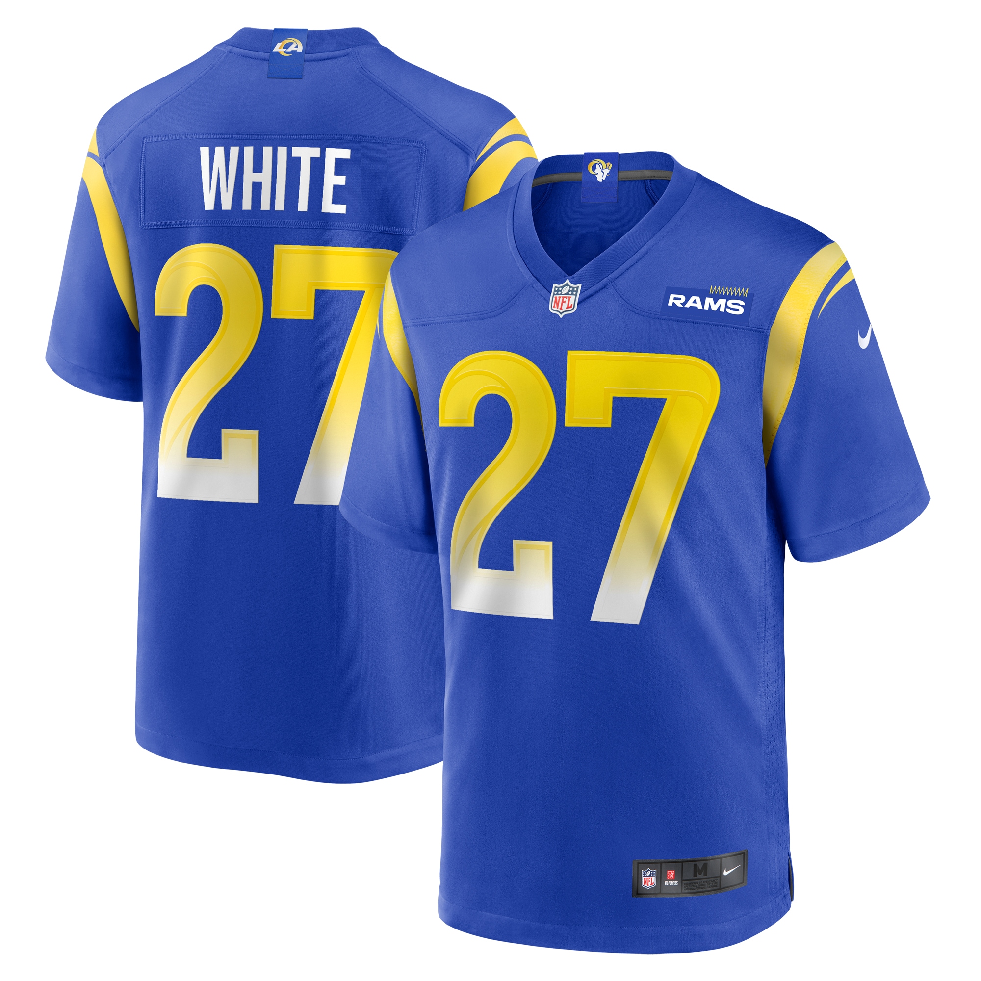 Men's Los Angeles Rams Tre'Davious White  Royal Team Game Jersey