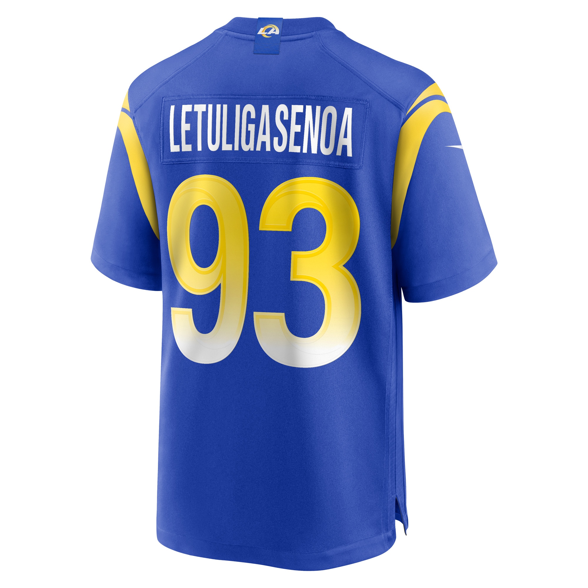 Men's Los Angeles Rams Tuli Letuligasenoa  Royal Game Jersey