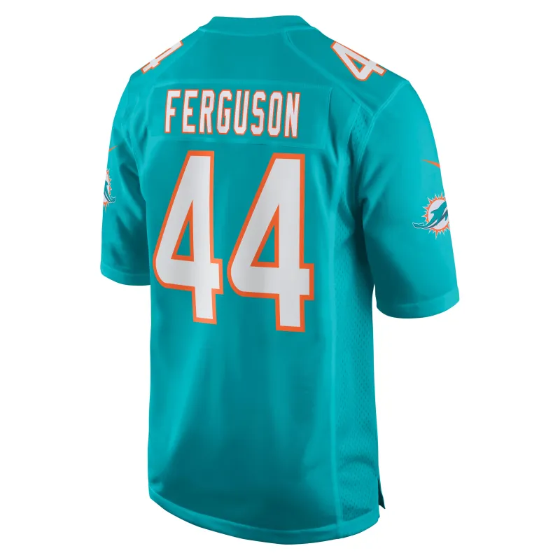 Men's Miami Dolphins Blake Ferguson Aqua Game Player Jersey
