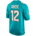 Men's Miami Dolphins Bob Griese Aqua Game Retired Player Jersey