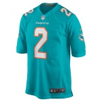 Men's Miami Dolphins Bradley Chubb Aqua Game Player Jersey