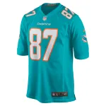 Men's Miami Dolphins DaeSean Hamilton Aqua Home Game Player Jersey