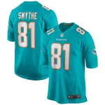 Men's Miami Dolphins Durham Smythe Aqua Game Jersey