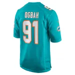 Men's Miami Dolphins Emmanuel Ogbah Aqua Game Jersey
