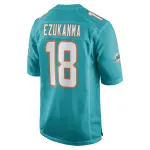 Men's Miami Dolphins Erik Ezukanma Aqua Game Player Jersey