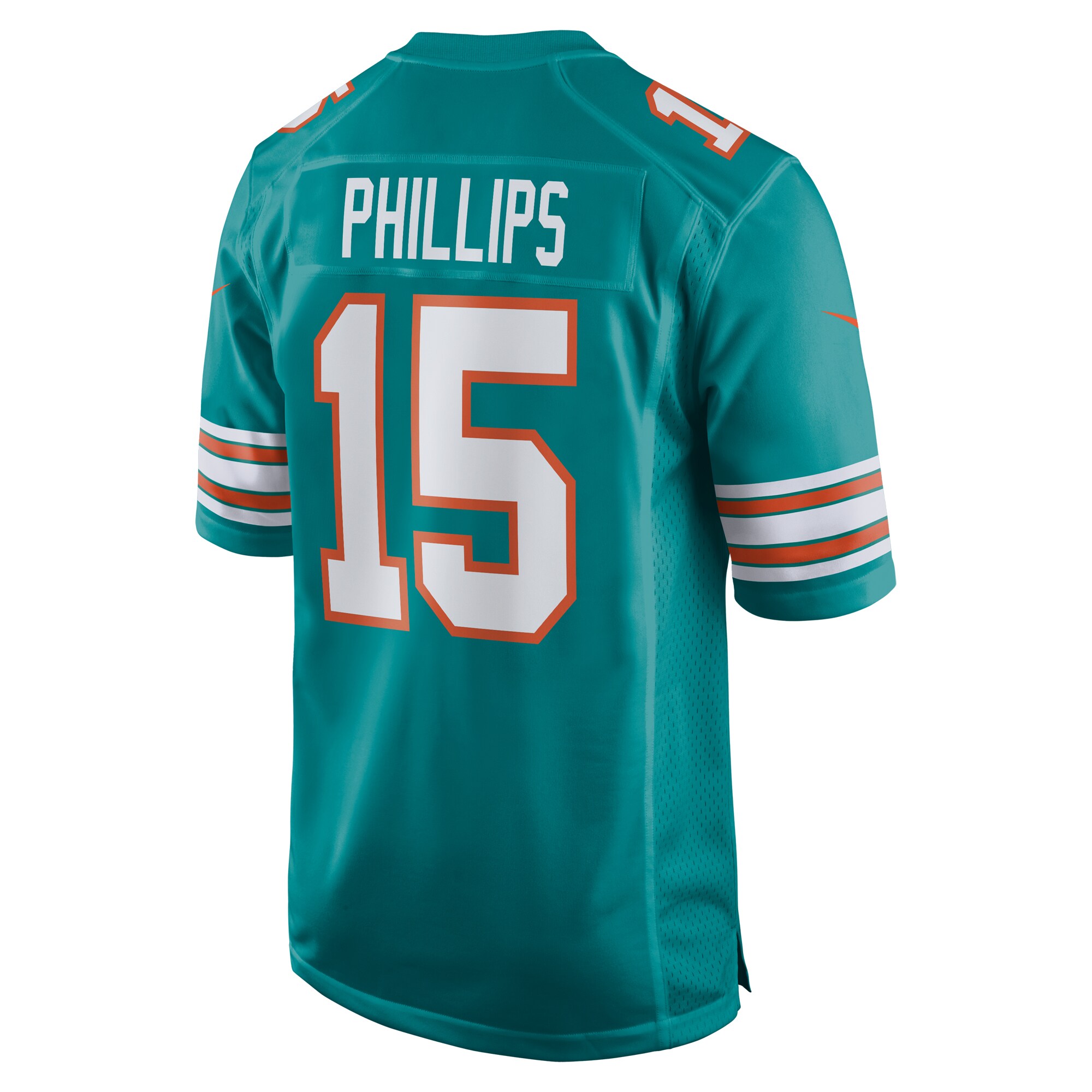 Men's Miami Dolphins Jaelan Phillips Aqua Alternate Game Jersey