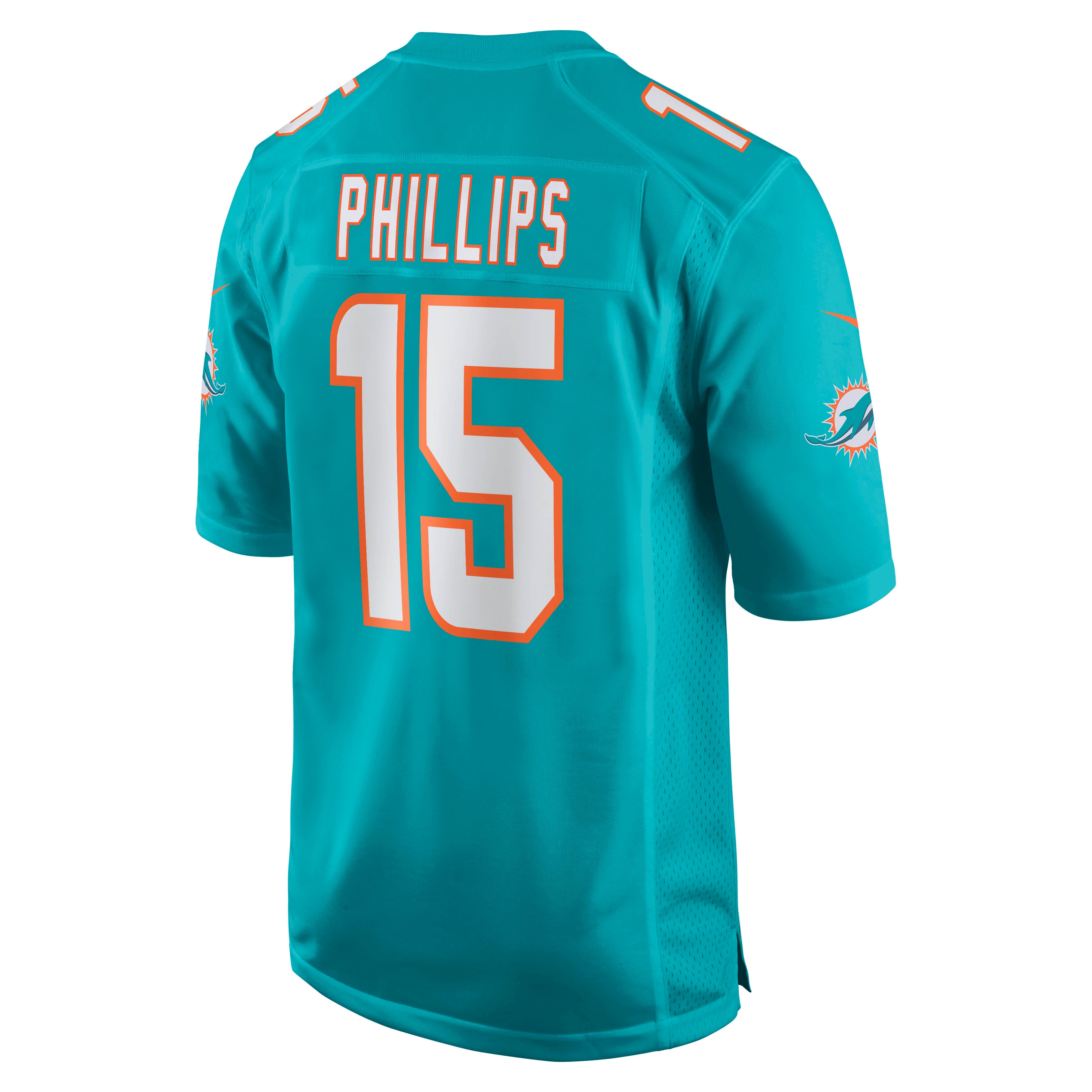 Men's Miami Dolphins Jaelan Phillips Aqua Game Player Jersey