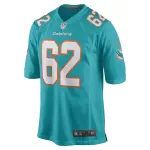 Men's Miami Dolphins James Empey Aqua Game Player Jersey