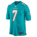 Men's Miami Dolphins Jason Sanders Aqua Game Jersey