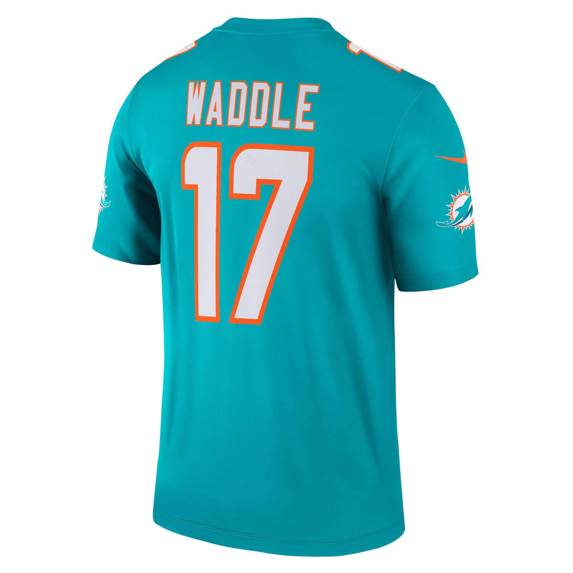 Men's Miami Dolphins Jaylen Waddle Aqua Legend Jersey
