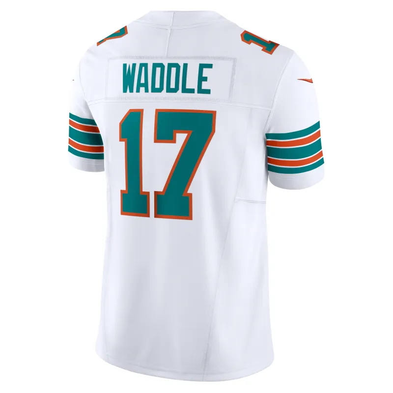 Men's Miami Dolphins Jaylen Waddle White Vapor F.U.S.E. Limited Jersey