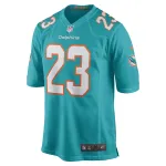 Men's Miami Dolphins Jeff Wilson Jr. Aqua Game Player Jersey