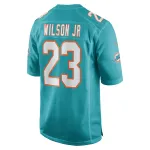 Men's Miami Dolphins Jeff Wilson Jr. Aqua Game Player Jersey