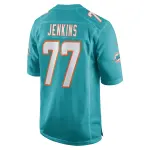 Men's Miami Dolphins John Jenkins Aqua Game Player Jersey