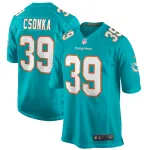 Men's Miami Dolphins Larry Csonka Aqua Game Retired Player Jersey