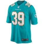 Men's Miami Dolphins Larry Csonka Aqua Game Retired Player Jersey