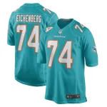 Men's Miami Dolphins Liam Eichenberg Aqua Game Jersey